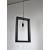 Lampa wisząca metalowa LOFT  czarna